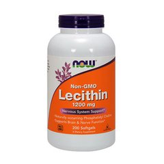 Лецитин Соевый Нау Фудс / Now Foods Lecithin 1200 mg 200 softgels без вкуса