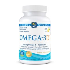 Омега-3 + Витамин Д3 Nordic Naturals Omega-3D 690 mg + 1000 IU (60 soft gels)