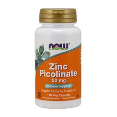Цинк (цинк пиколинат) Нау Фудс / Now Foods Zinc Picolinate 50 mg 120 caps / капсул