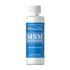 МСМ Глюкозамин крем Пуританс Прайд / Puritan's Pride MSM Glucosamine Cream (113 g)