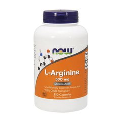 Амінокислота L-аргінін Нау Фудс / Now Foods L-Arginine 500 mg 250 caps / капсул