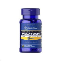 Melatonin 5 mg (60 softgels) Puritan's Pride