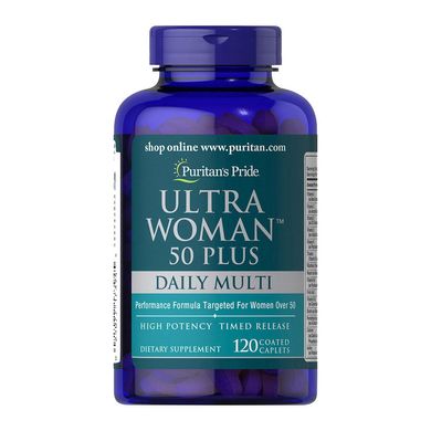 Ultra Woman 50 Plus Daily Multi Timed Release (120 caplets) Puritan's Pride