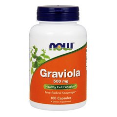 Гравиола (аннона колючая) (листья) Now Foods Graviola 500 mg (100 caps)