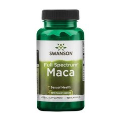 Экстракт корня Маки перуанской Свансон / Swanson Maca 500 mg full spectrum (60 caps)