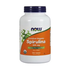 Органическа спирулина Now Foods Spirulina 500 mg organic (500 tabs)