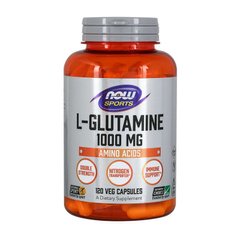 Л-глютамин (Free-Form) 1000 мг Now Foods L-Glutamine 1000 mg (120 caps)
