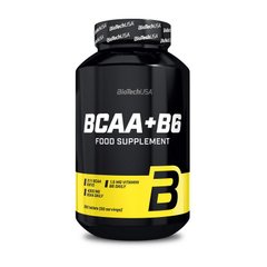 Аминокислота BioTech BCAA + B6 200 таблеток без вкуса