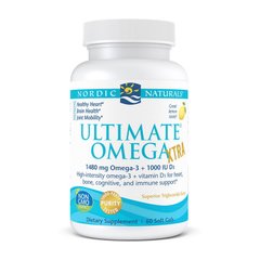 Омега-3 + Витамин Д3 Ultimate Omega Xtra 1480 mg omega-3 + 1000 IU D3 (60 soft gels)