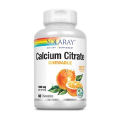 Цитрат Кальция Соларай / Solaray Calcium Citrate chewable (60 chewable)