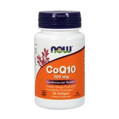 Коэнзим Q10 (Кофермент Q10) Now Foods CoQ10 100 mg (50 softgels)