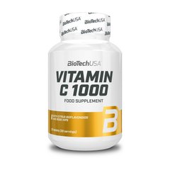 Витамин Ц + лимон и шиповник BioTech Vitamin C 1000 with citrus bioflavonoids and rose hips 1000 (30 tabs)