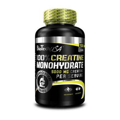 100% Creatine Monohydrate (100 g, unflavored) BioTech