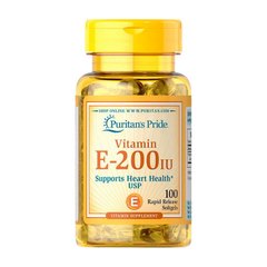 Вітамін E (Токоферол) Puritan's Pride Vitamin E-200 IU (100 softgels)