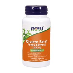 Экстракт целомудренного ягодного дерева (витекс) Now Foods Chaste Berry Vitex Extract 300 mg (90 veg caps)