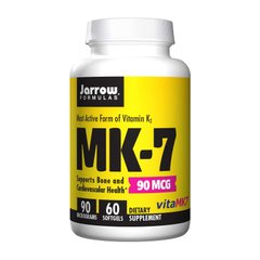 Витамин К (в форме менахинона-7) Jarrow Formulas MK-7 90 mcg (60 softgels)