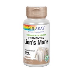 Їжовик гребінчастий Solaray, Organic Fermented Lion's Mane, 60 Organic Capsules