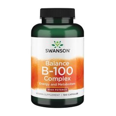 Витамины группы Б Свансон / Swanson Balance B-100 Complex (100 caps)