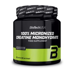 Креатин моногидрат BioTech Creatine Monohydrate micronized 100% 300 г без вкуса