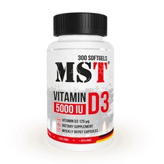 Витамин Д-3 (холекальциферол) МСТ / MST Vitamin D3 5000 IU (125 mcg) (300 softgels)