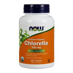 Хлорелла для укрепление иммунитета Now Foods Chlorella 500 mg (200 tab)