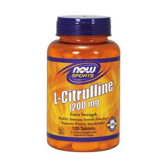 Амінокислота L-цитрулин Нау Фудс / Now Foods Citrulline 1200 mg 120 tabs / таблеток