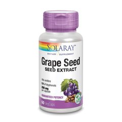 Екстракт кісточок Винограду Соларай / Solaray Grape Seed Extract (60 veg caps)