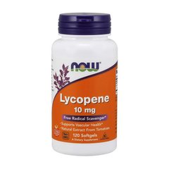 Ликопин (из натурального экстракта томатов Now Foods Lycopene 10 mg (120 softgels)