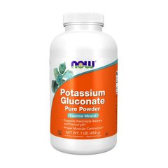 Глюконат Калію Now Foods Potassium Gluconate Pure Powder (454 g)