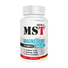Хелат залізо + Вітамін Б МСТ / MST Magnesium Chelate + Vitamin B (100 pills)