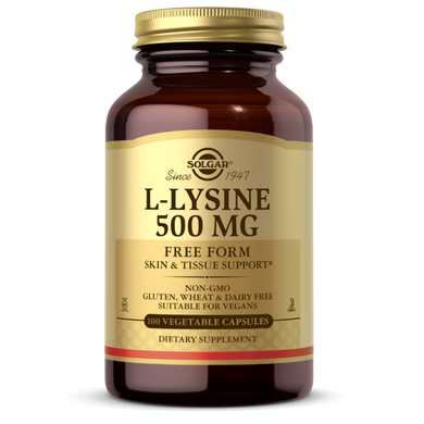 Аминокислота Лизин Solgar L-Lysine 500 мг 100 вег капсул