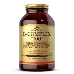 Комплекс витаминов группы Б Solgar B-Complex "100" (250 veg caps)