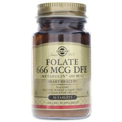 Фолієва кислота Solgar Folate метафолин 666 mcg DFE (50 tab)