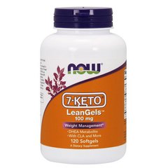 Дегидроэпиандростеронн 7 КЕТО Now Foods 7-KETO LeanGels 100 mg 120 капсул
