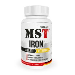 Хелат залізо + вітамін C МСТ / MST Iron Chelate + Vitamin C (100 caps)