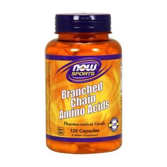 Амінокислоти БЦАА Now Foods BCAA Branched Chain Amino Acids 120 капсул