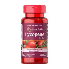 Ликопин Пуританс Прайд / Puritan's Pride Lycopene 40 mg (60 softgels) для здоровья сердца и простаты