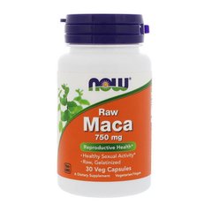 Экстракт корня Мака Перуанская Now Foods Maca Raw 750 mg (30 veg caps)