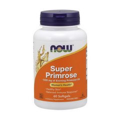 Олія примули вечірньої Нау Фудс / Now Foods Super Primrose 1300 mg of Evening Primrose Oil (60 softgels)