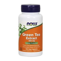 Экстракт зеленого чая + витамин C Now Foods Green Tea Extract + vitamin C 400 mg (100 caps)
