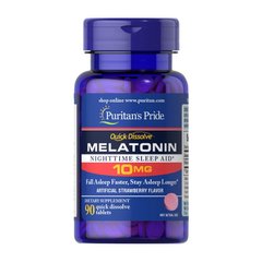 Мелатонін Пуританс Прайд / Puritan's Pride Quick Dissolve Melatonin 10 mg (90 tabs)