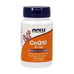 Коэнзим Q10 (Кофермент Q10) Now Foods CoQ10 30 mg (90 softgels)