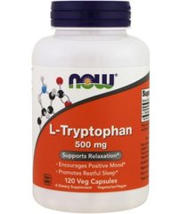 Аминокислота незаменимая Л-триптофан Нау Фудс / Now Foods L-Tryptophan 500 mg (120 veg caps)