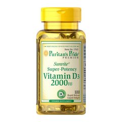 Vitamin D3 2000 IU (100 softgels) Puritan's Pride