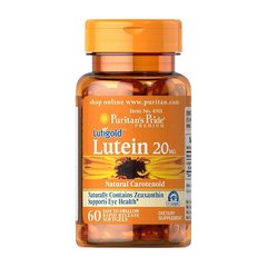 Лютеин для улучшeния и поддeржки здоровья глаз Puritan's Pride Lutein 20 mg (60 softgels)