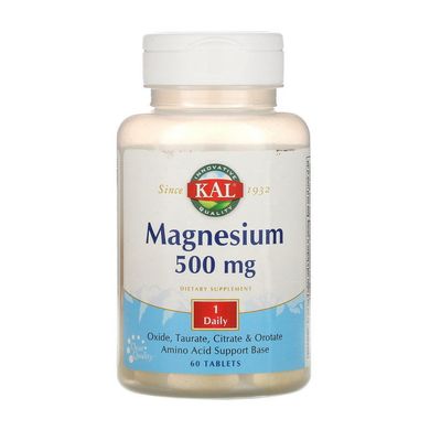 Магній KAL Magnesium 500 mg (60 tab)