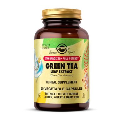 Экстракт листьев зеленого чая Solgar Green Tea Leaf Extract (60 veg caps)