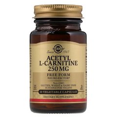 Ацетил Л-карнитин Solgar Acetyl L-Carnitine 250 mg (30 veg caps)