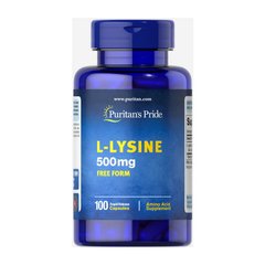 Аминокислоты L-Lysine 500 mg (100 caps) Puritan's Pride