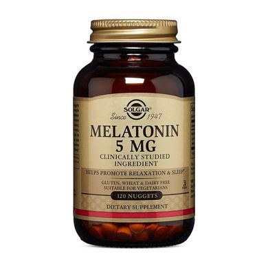 Мелатонин для сна Солгар / Solgar Melatonin 5 mg (120 nuggets)